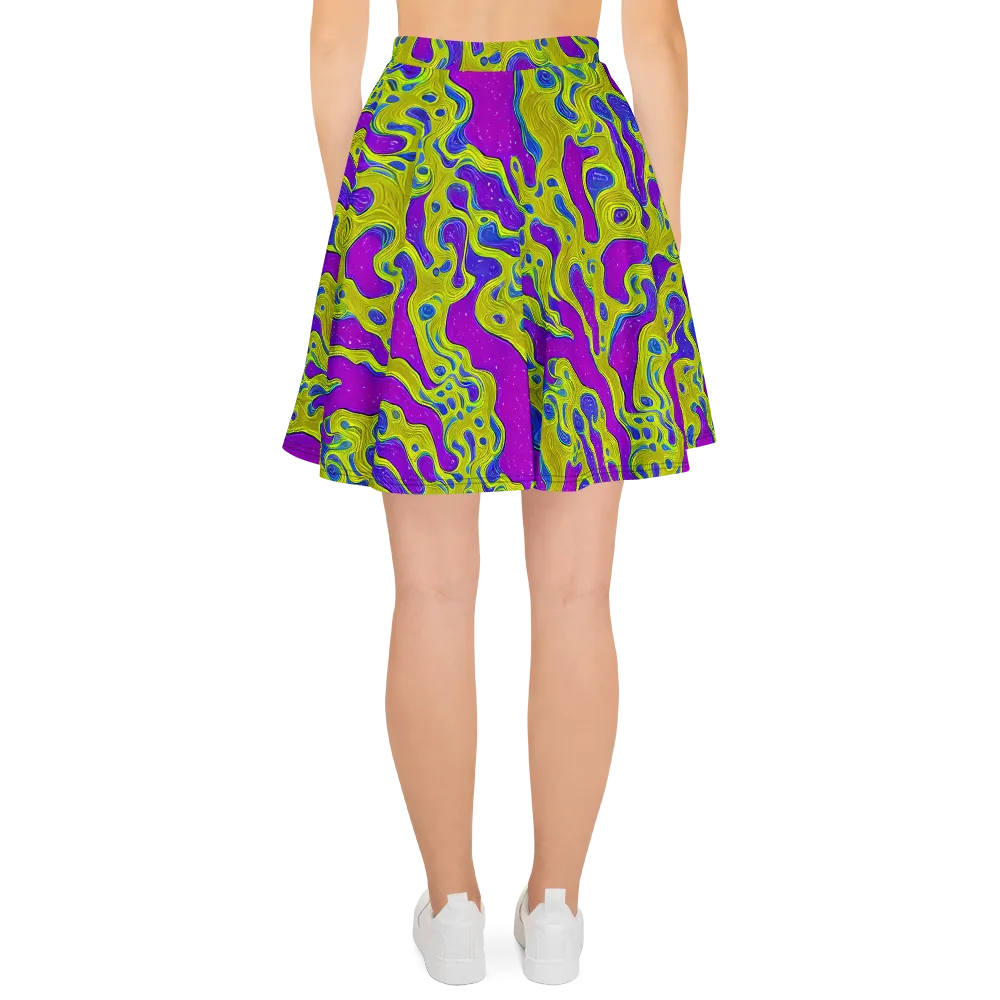 Electric Mire on Skater Skirt — Back