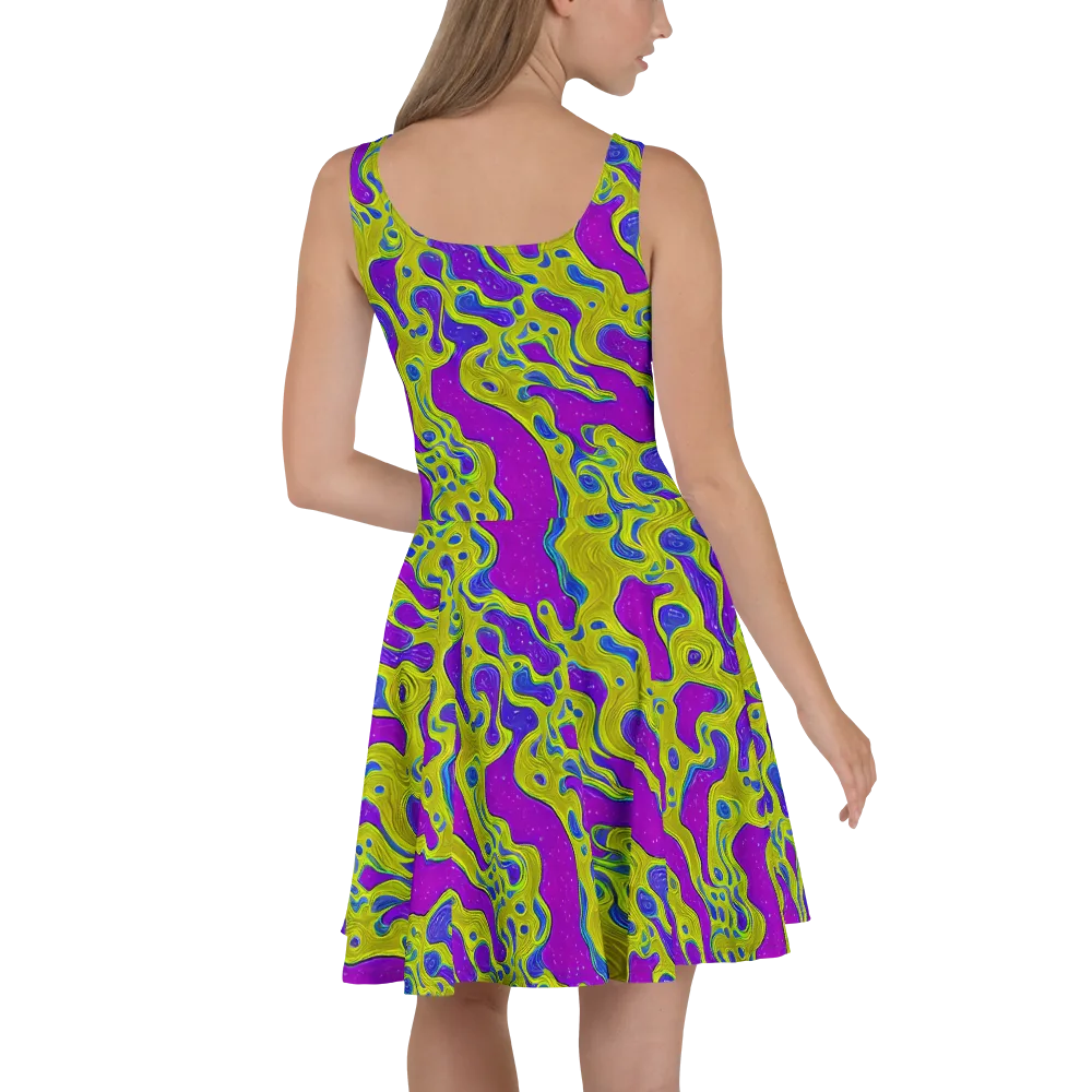 Electric Mire on Skater Dress — Back