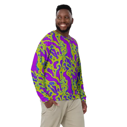 Electric Mire on a Sweatshirt