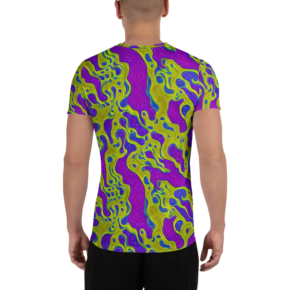 Electric Mire on Men's Athletic T-Shirt — Back