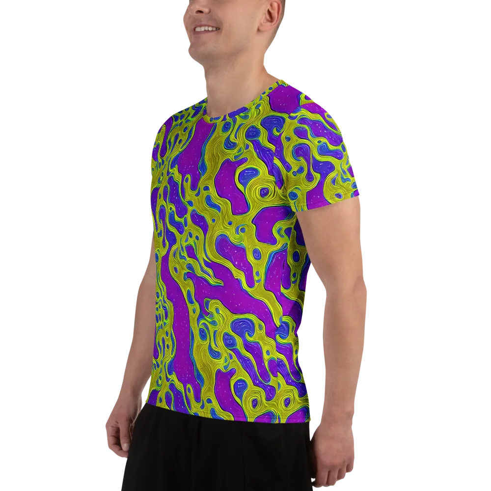 Electric Mire on Men's Athletic T-Shirt — Left