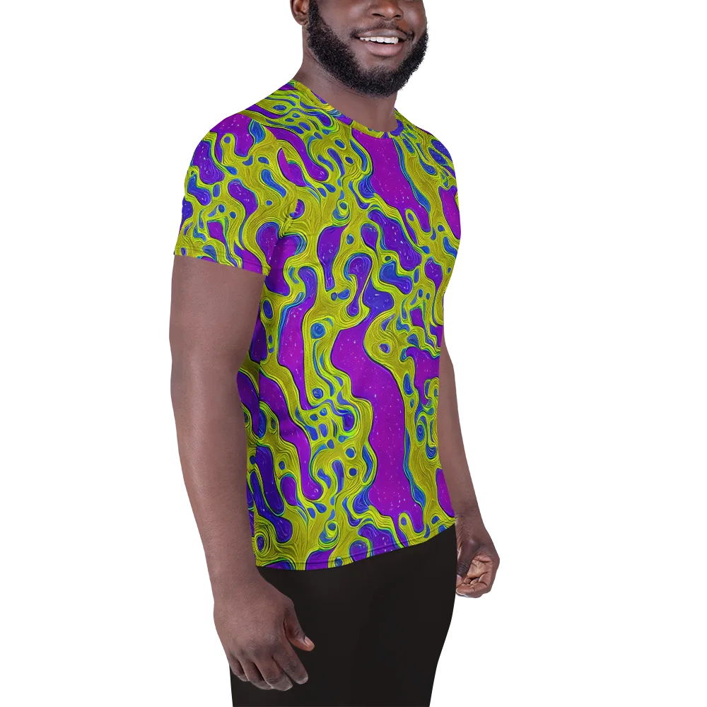 Electric Mire on Men's Athletic T-Shirt — Right