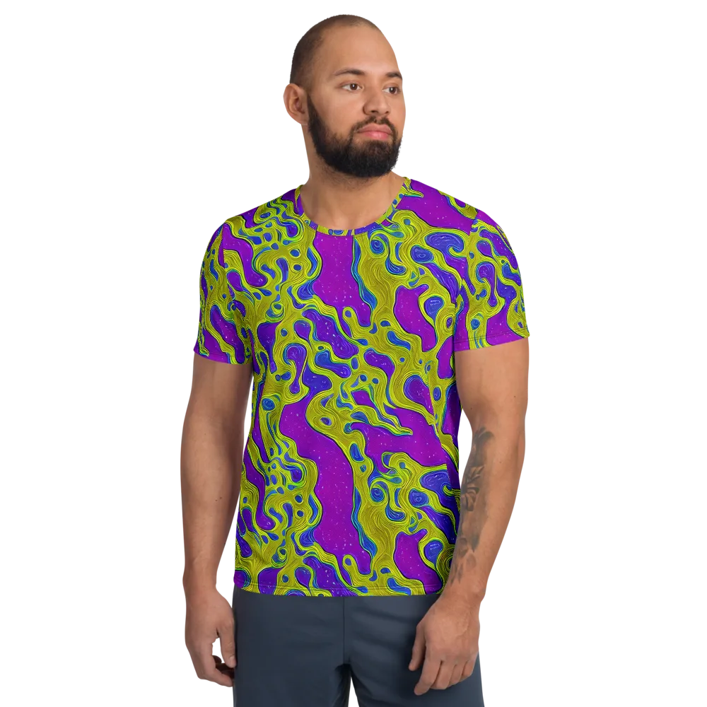 Electric Mire on Men's Athletic T-Shirt — Front