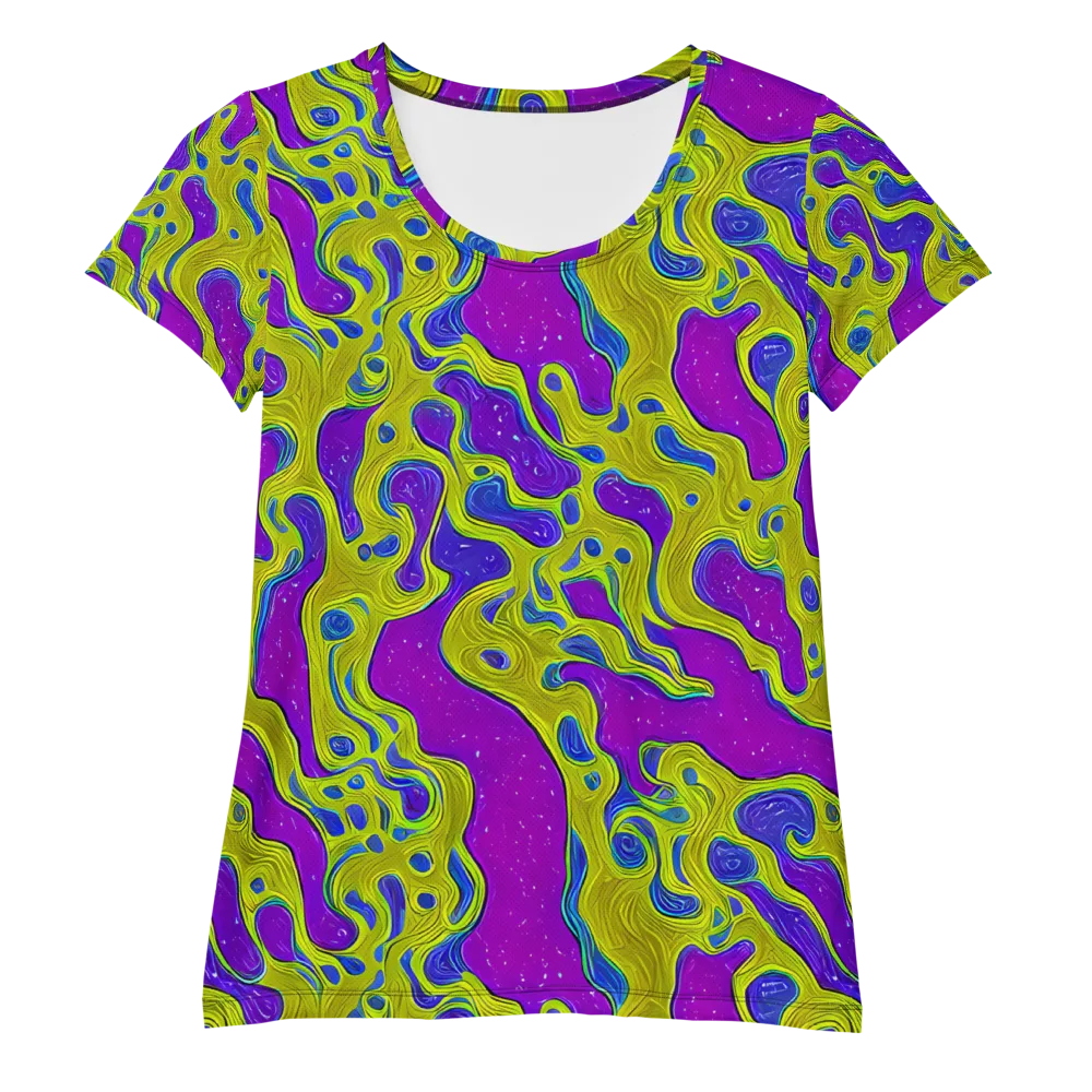 Electric Mire on Women's Athletic T-Shirt — Front