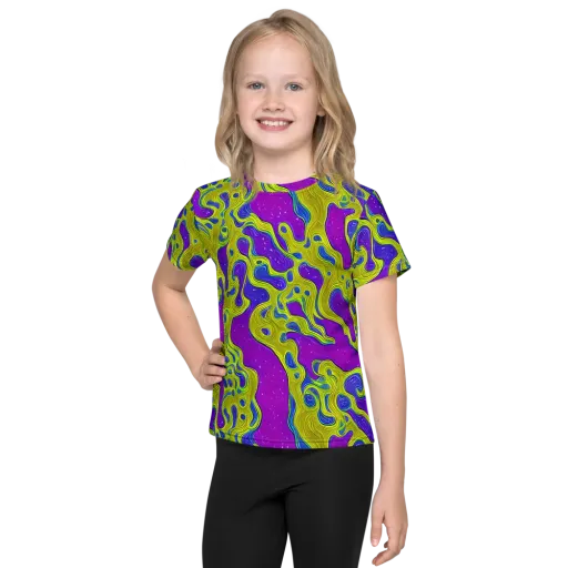 Electric Mire on a Kids Crew Neck T-Shirt