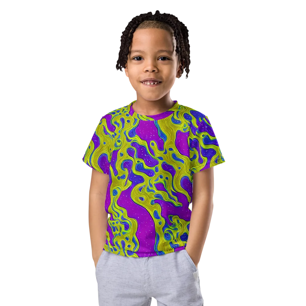 Electric Mire on Kids Crew Neck T-Shirt — Front