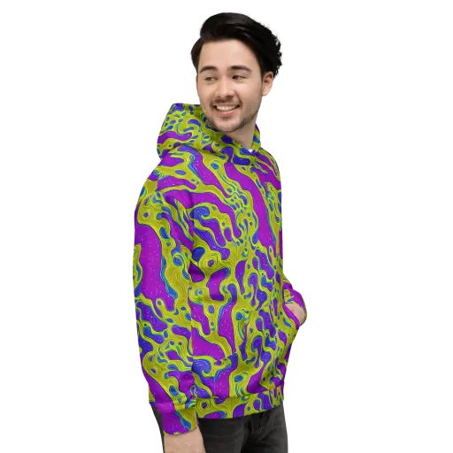 Electric Mire on a Hoodie