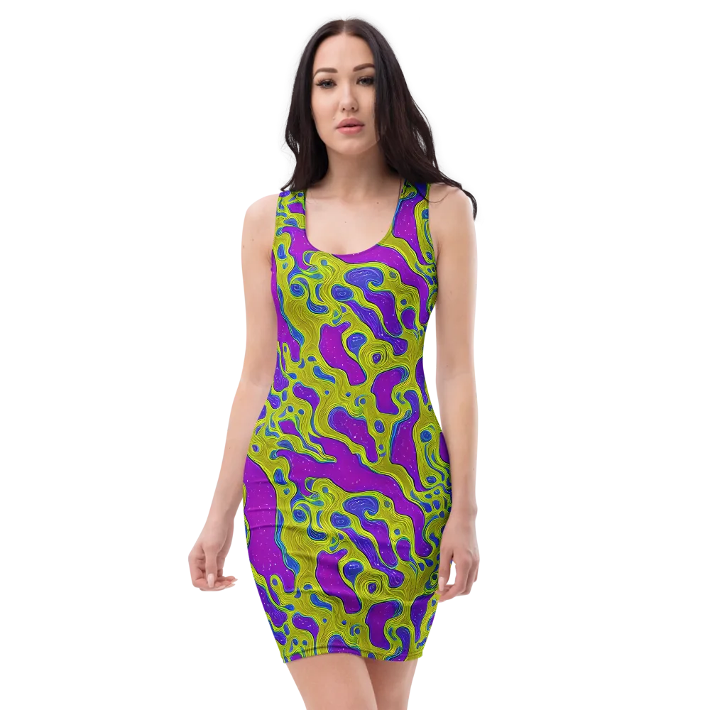 Electric Mire on Bodycon Dress — Front