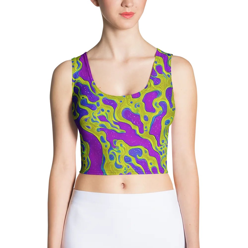 Electric Mire on Crop Top — Front