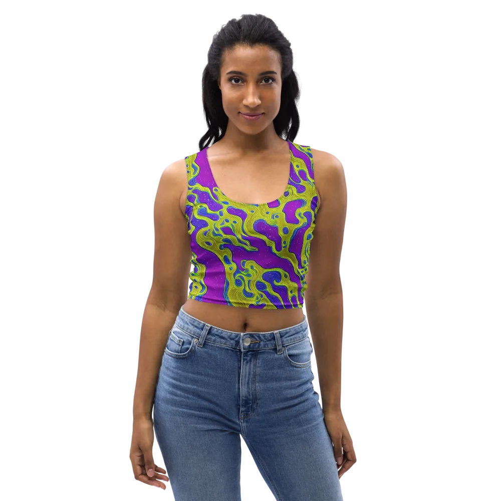Electric Mire on Crop Top — Front