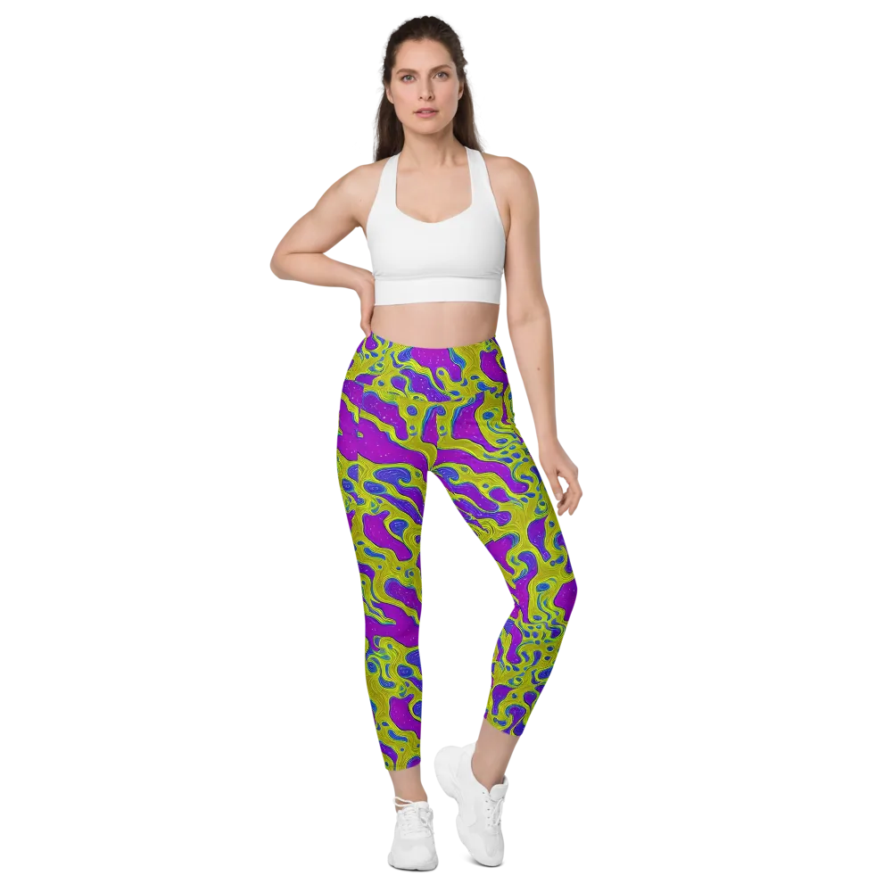 Electric Mire on Leggings with Pockets — Front