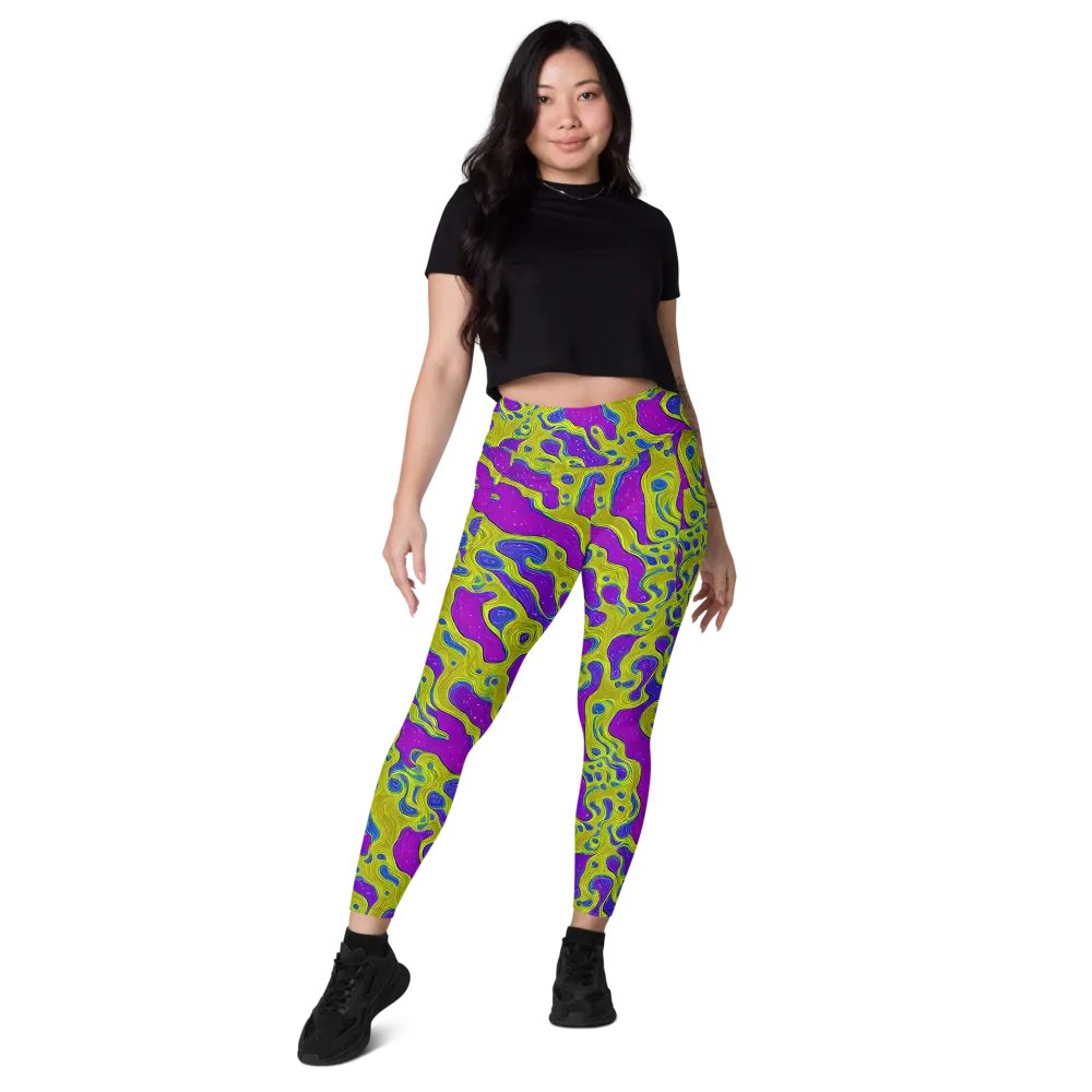 Electric Mire on Leggings with Pockets — Front