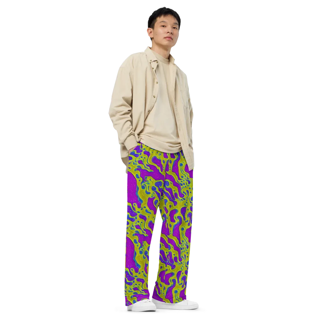 Electric Mire on Wide-Leg Pants — Right Front