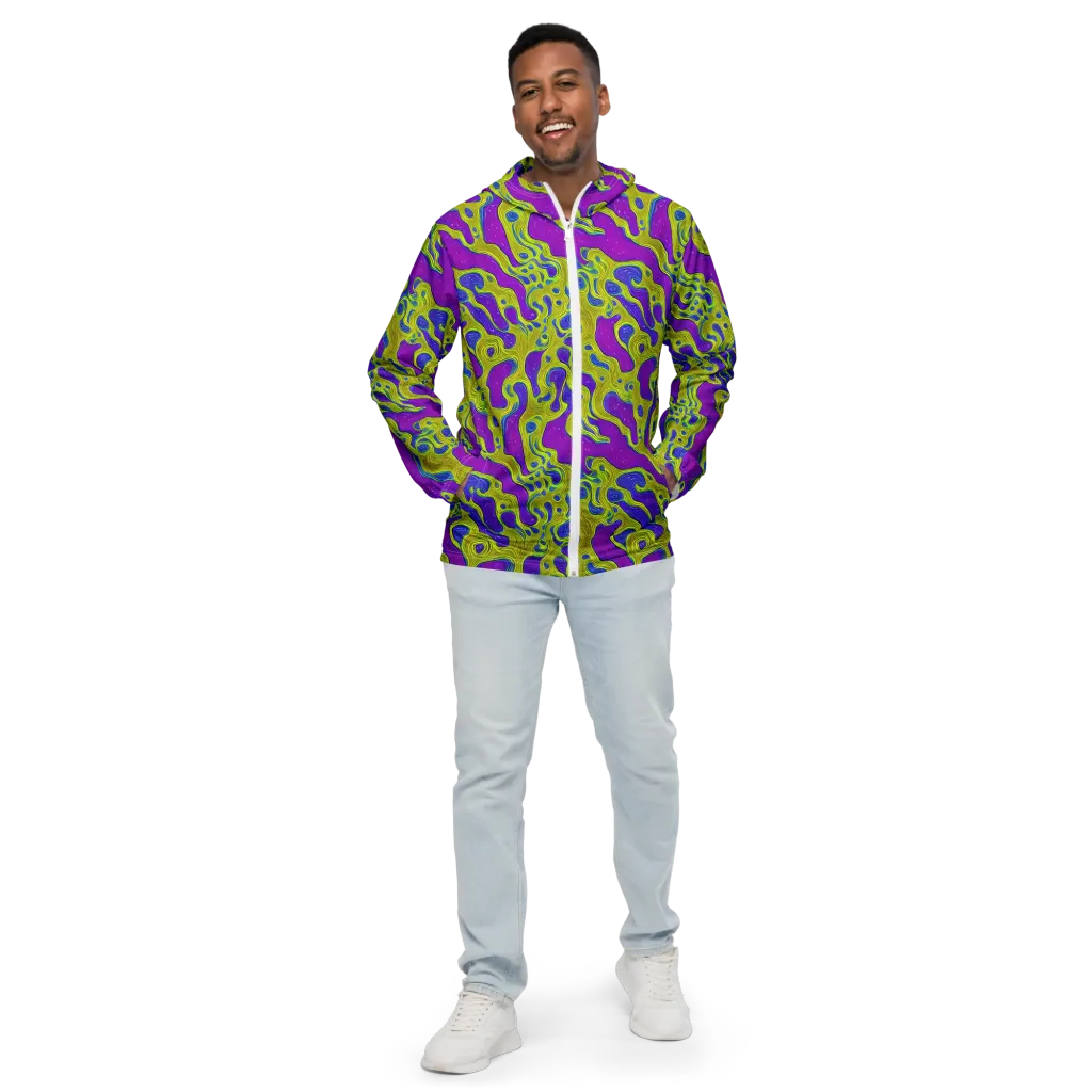Electric Mire on Men's Windbreaker — Front