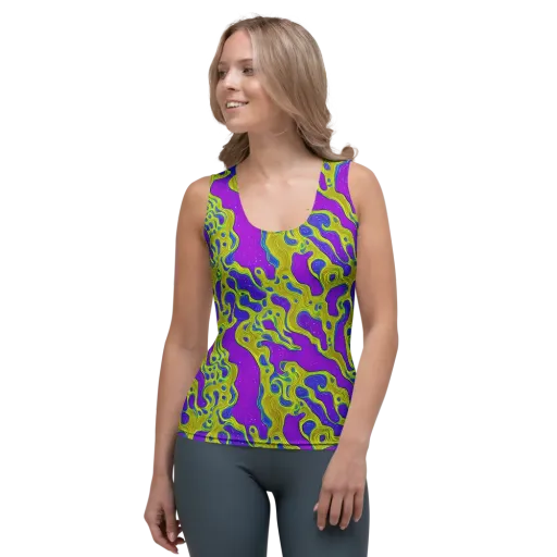 Electric Mire on a Women's Tank Top