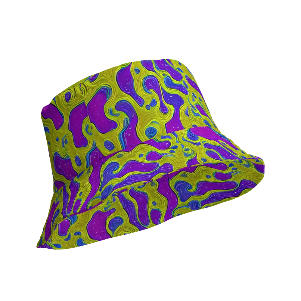 Electric Mire on Reversible Bucket Hat — Product details Outside