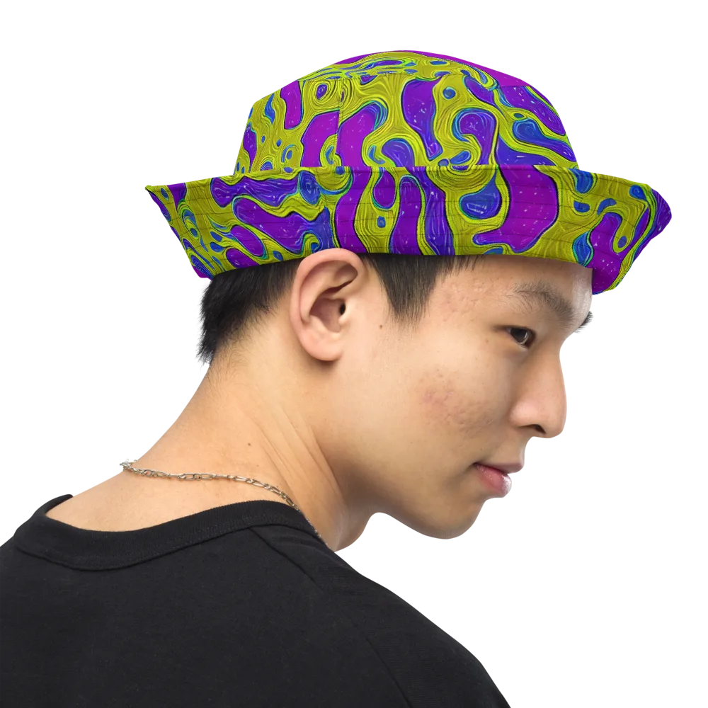 Electric Mire on Reversible Bucket Hat — Right Outside