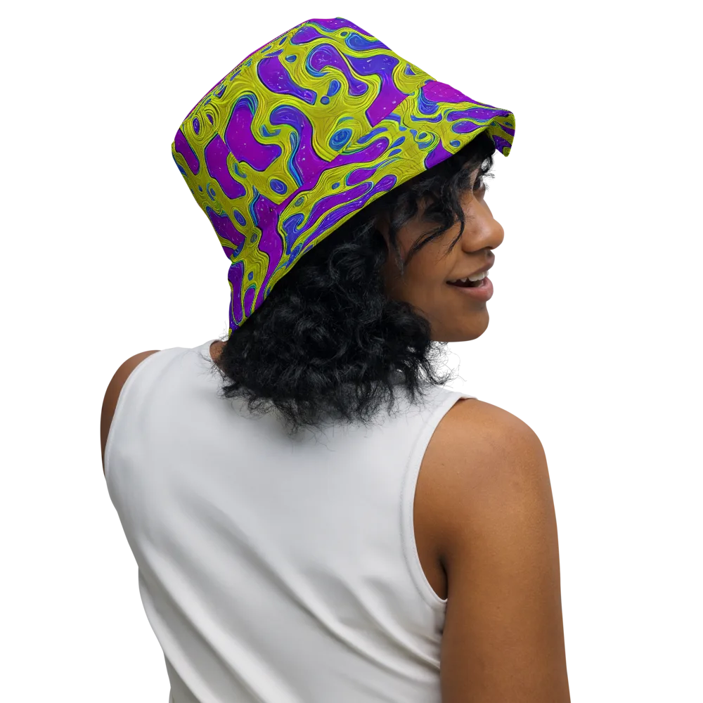 Electric Mire on Reversible Bucket Hat — Right Outside