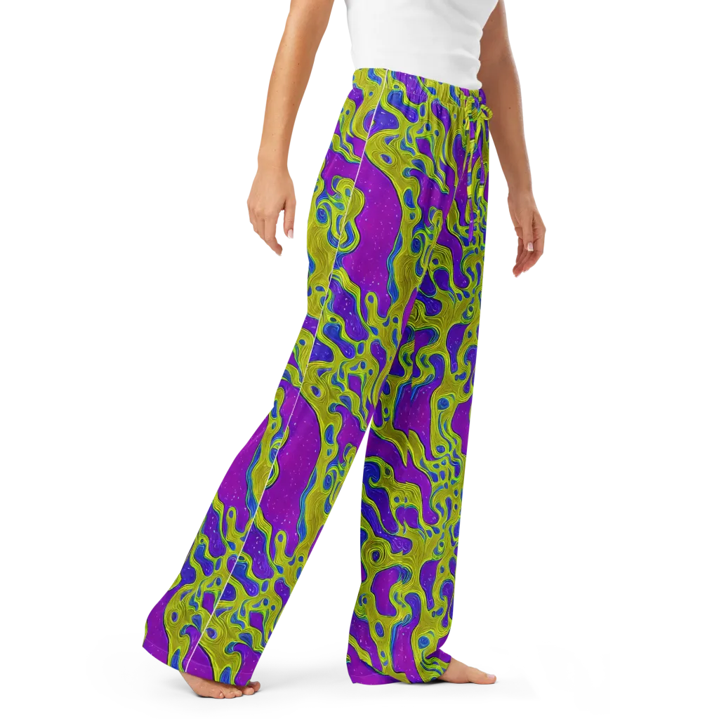 Electric Mire on Women's Pajama Pants — Right Front