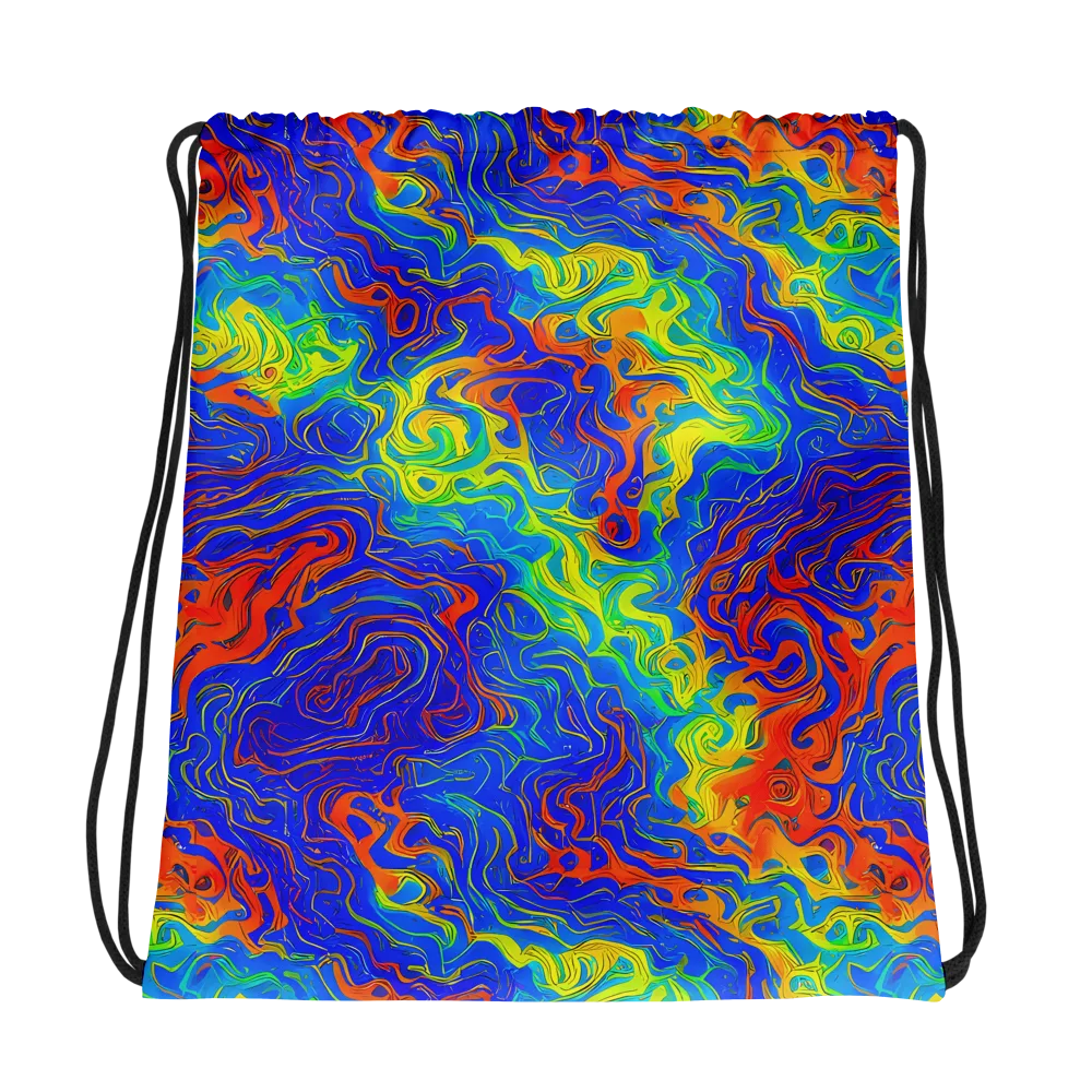 Blue Heatwave on Drawstring Bag — Photo