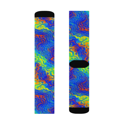 Blue Heatwave on a Socks