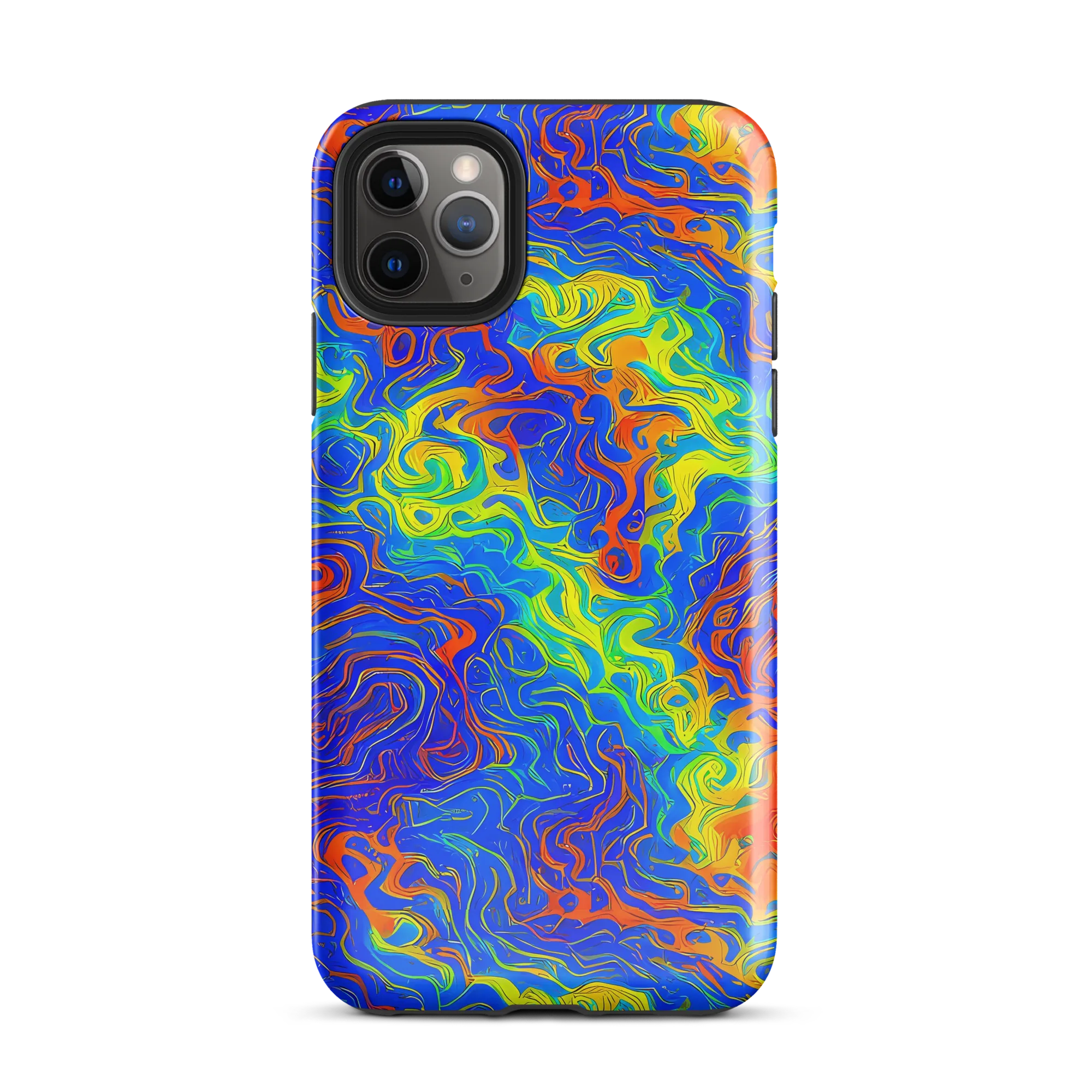 Blue Heatwave on Tough Case for iPhone® — Front