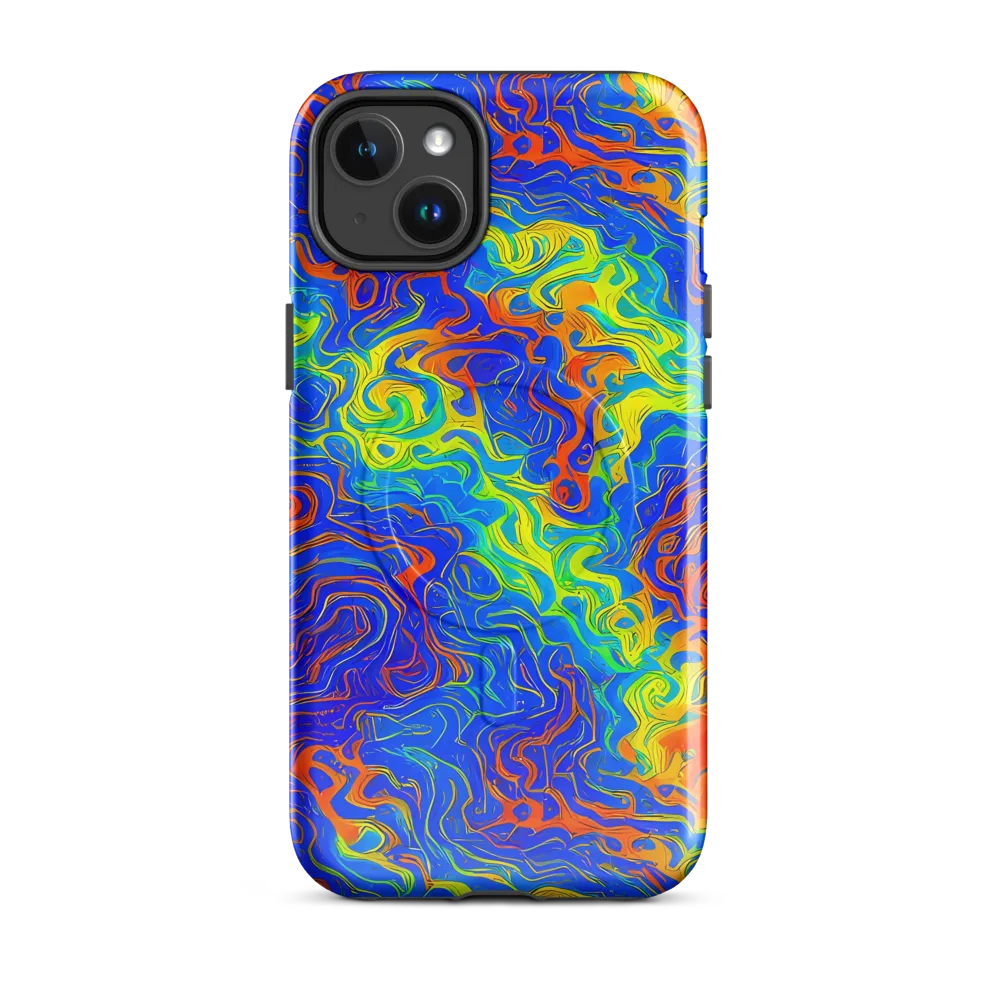 Blue Heatwave on MagSafe Tough Case for iPhone® — Front