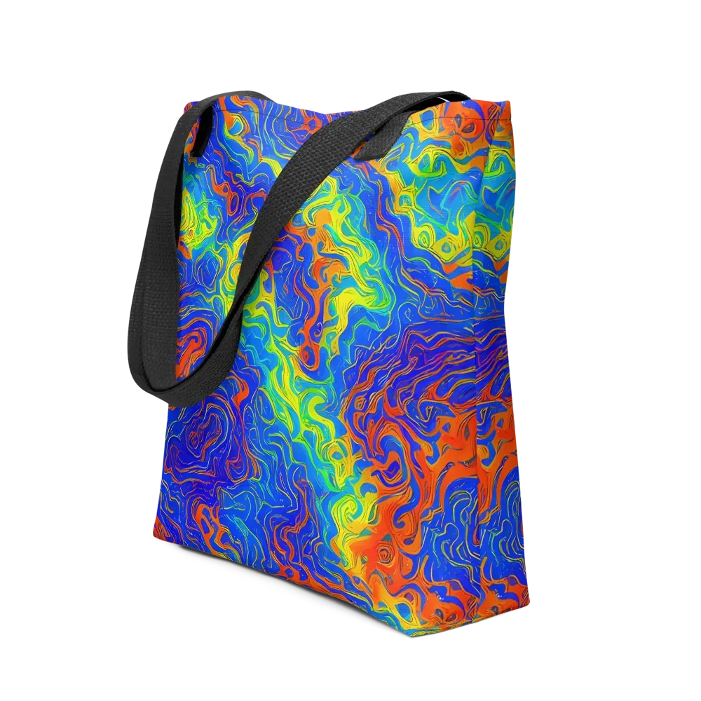 Blue Heatwave on Tote Bag — Front