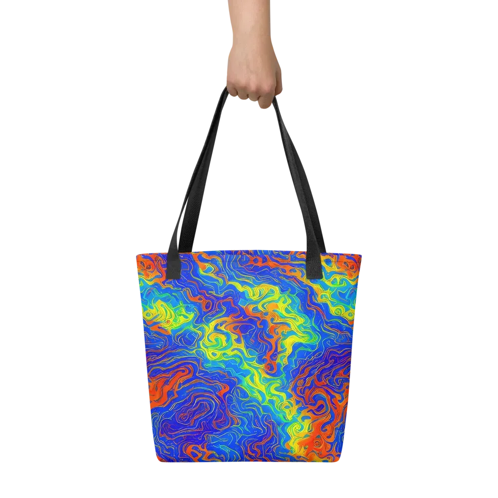 Blue Heatwave on Tote Bag — Front