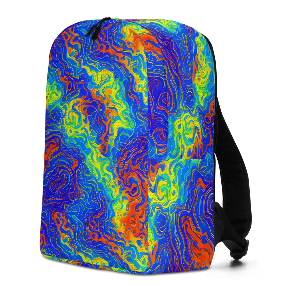 Blue Heatwave on Minimalist Backpack — Left