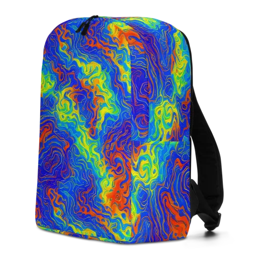 Blue Heatwave on a Minimalist Backpack