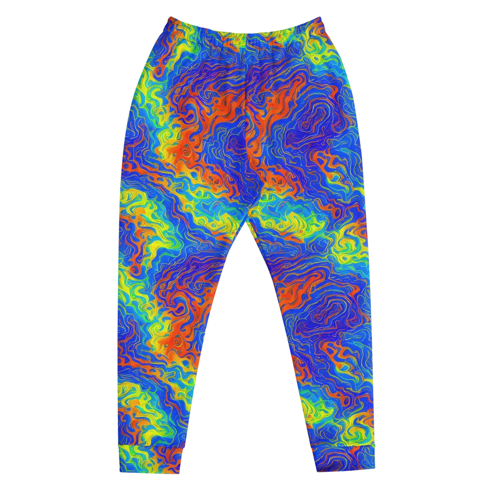 Blue Heatwave on Men's Joggers — Front