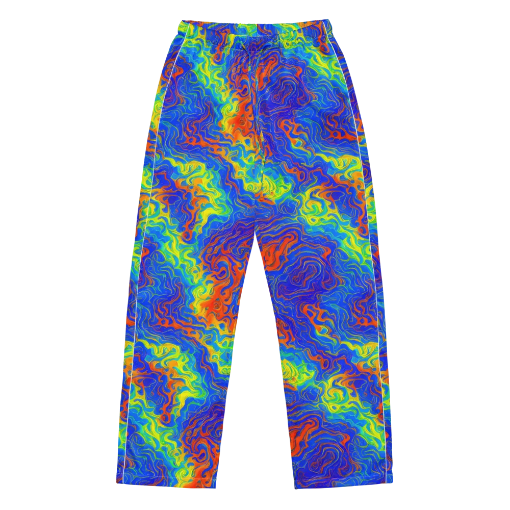 Blue Heatwave on Women's Pajama Pants — Front