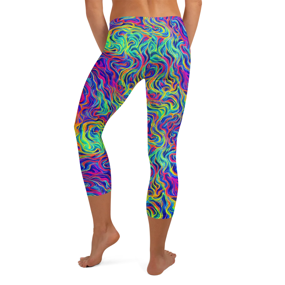 Colourstorm on Capri Leggings — Back