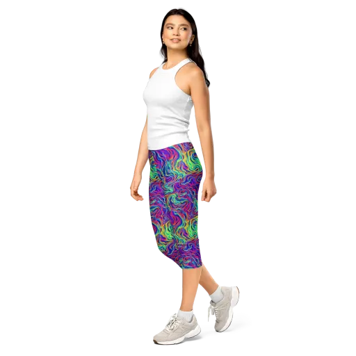 Colourstorm on a Capri Leggings