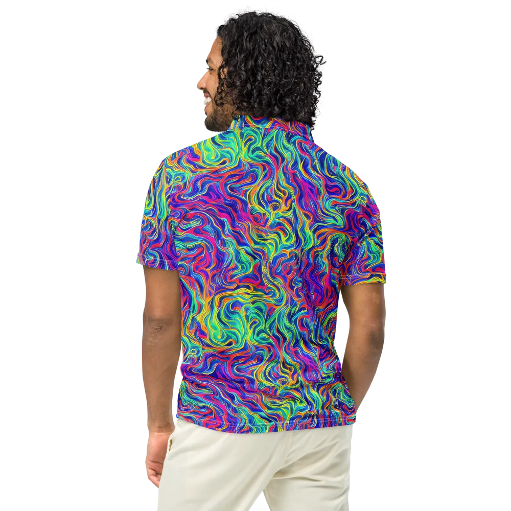 Colourstorm on Men's Slim Fit Polo Shirt — Back