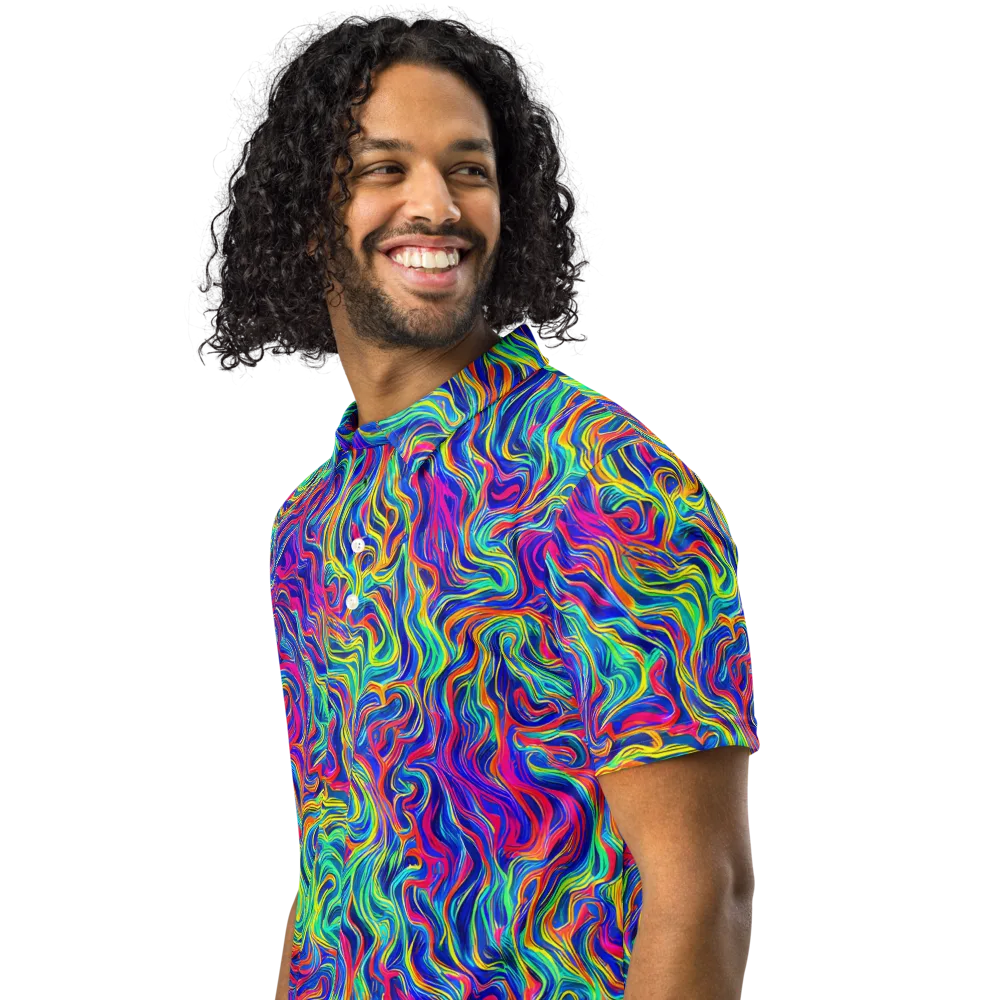 Colourstorm on Men's Slim Fit Polo Shirt — Left Front