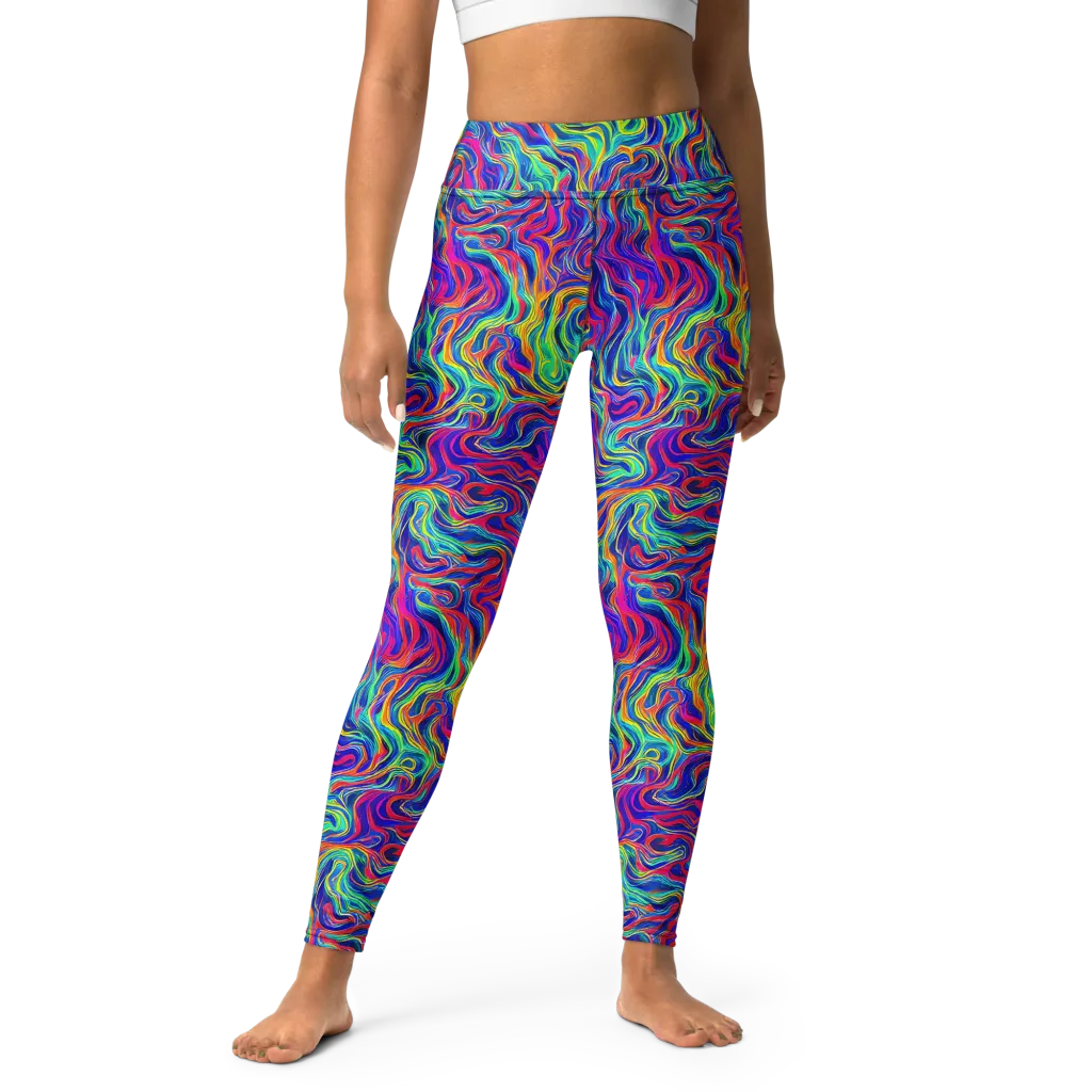Colourstorm on Yoga Leggings — Front