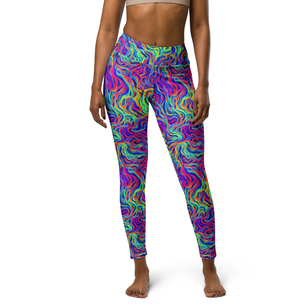 Colourstorm on Yoga Leggings — Front