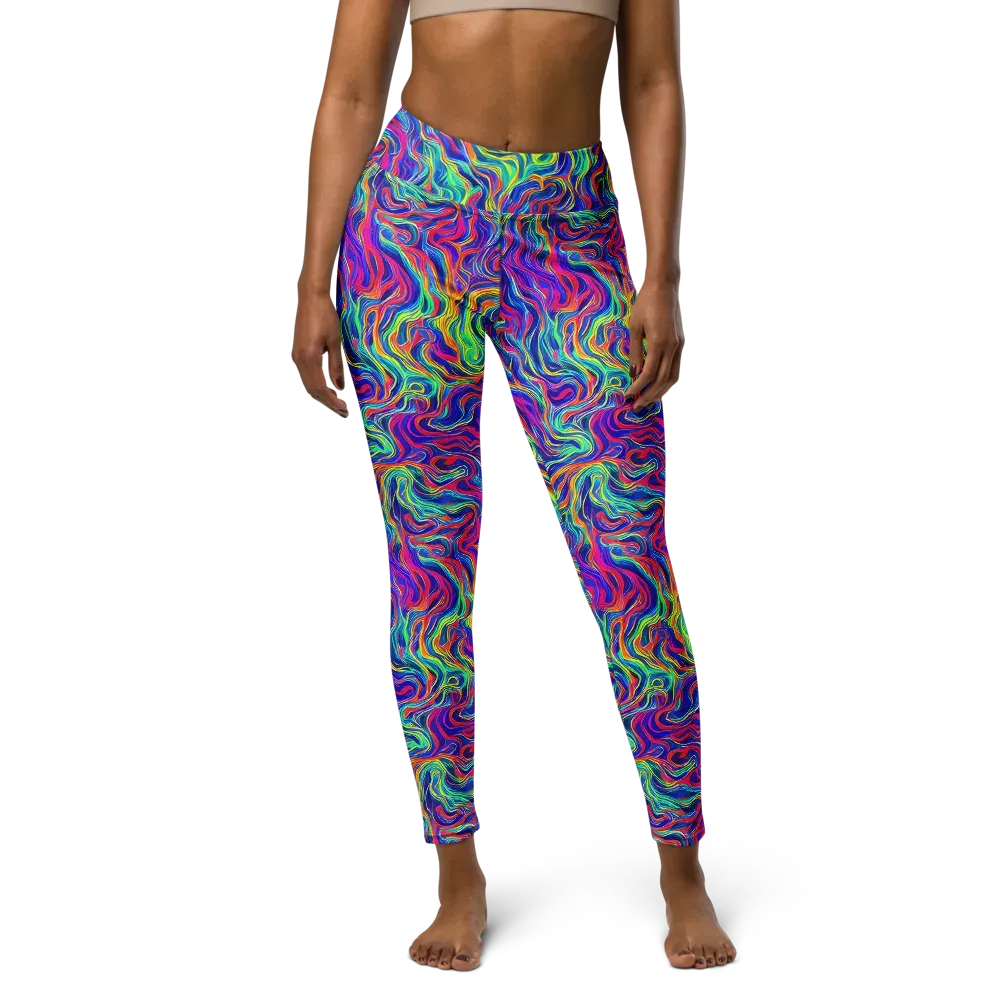 Colourstorm on Yoga Leggings — Front