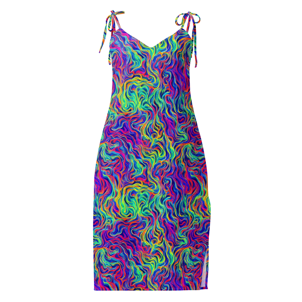 Colourstorm on Slip Dress — Front