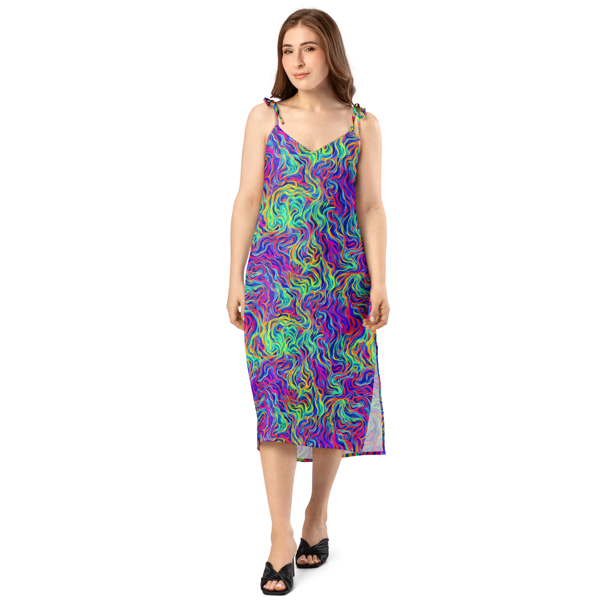 Colourstorm on Slip Dress — Front