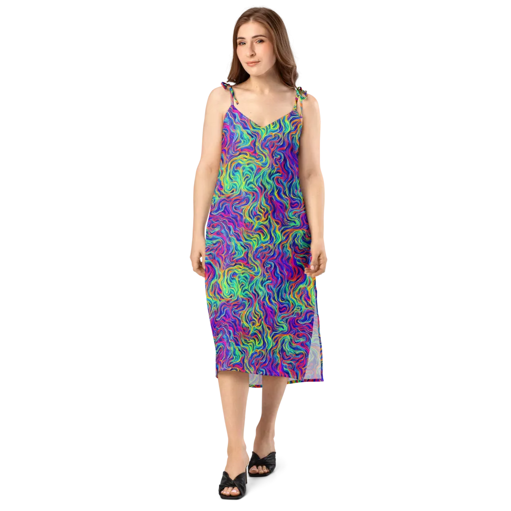Colourstorm on Slip Dress — Front