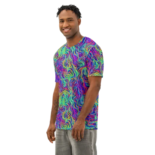 Colourstorm on a Men's Cotton Crew Neck T-Shirt