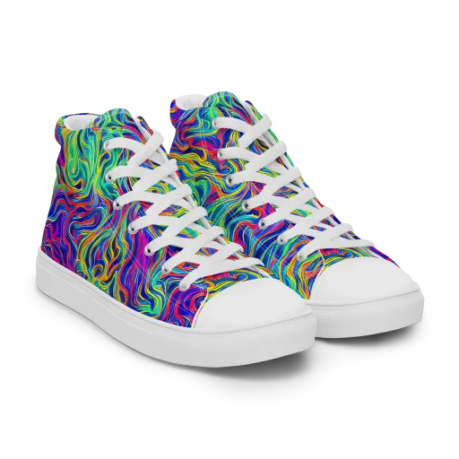 Colourstorm on a Men's High Top Canvas Shoes