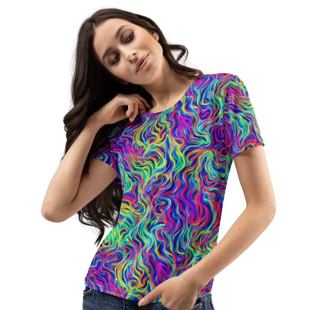 Colourstorm on Women's Crew Neck T-Shirt — Left Front