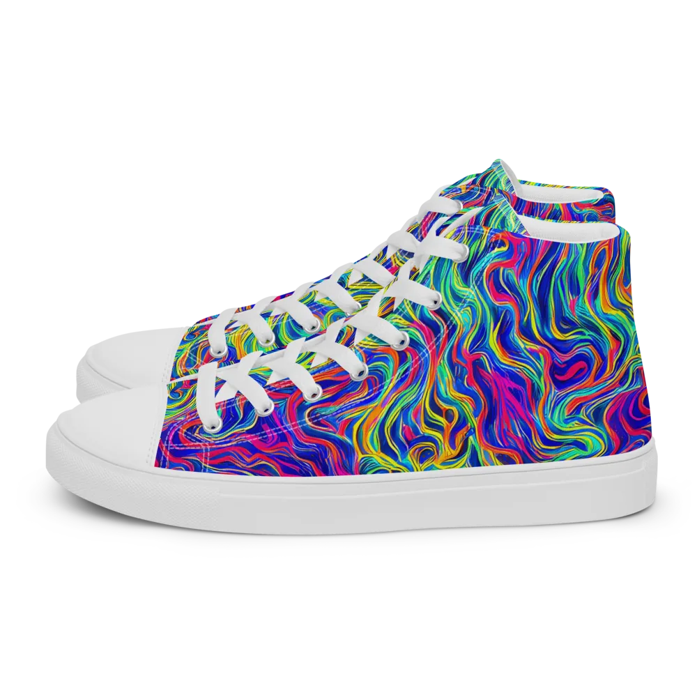 Colourstorm on Women's High Top Canvas Shoes — Left