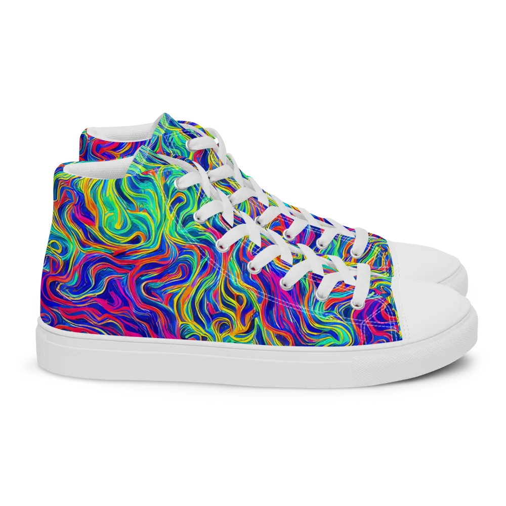 Colourstorm on Women's High Top Canvas Shoes — Right