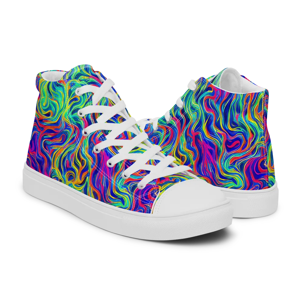 Colourstorm on Women's High Top Canvas Shoes — Right