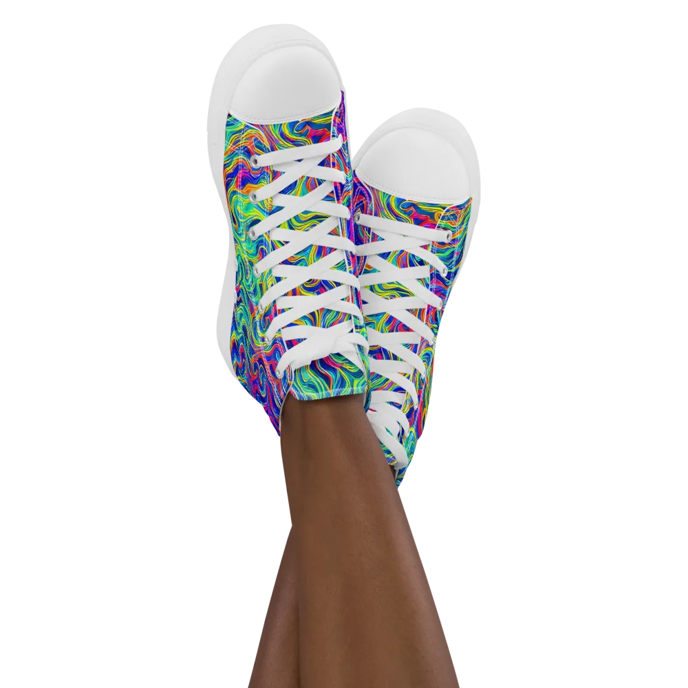 Colourstorm on Women's High Top Canvas Shoes — Front